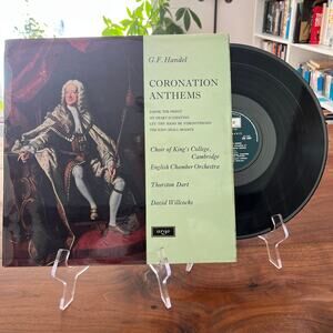 G. F. Handel Coronation Anthems (King George II) Vinyl LP 1963 Argo ZRG 5369